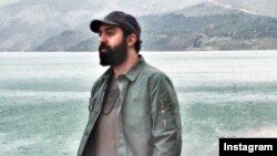 FILE - Iranian singer Mehdi Yarrahi is seen in a photo from his Instagram.