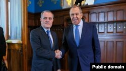 Sergey Lavrov və Ceyhun Bayramov (Mənbə Rusiya Xarici İşlər Nazirliyi)