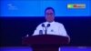 စစ်ကောင်စီရဲ့ ၂၂ ကြိမ်မြောက် သတင်းစာရှင်းလင်းပွဲအတွင်းတွေ့ရတဲ့ စစ်ကောင်စီပြောခွင့်ရ ဗိုလ်ချုပ်ဇော်မင်းထွန်း (ဩဂုတ် ၂၂၊ ၂၀၂၃)