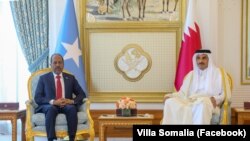 Madaxweyne Xasan Sheekh iyo Amiinrka Qadar Tamim bin Hamad Al Thani oo maanta ku kulmay magaalada Doha