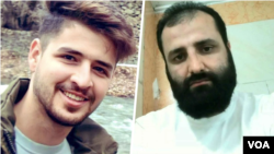 فەرهاد سەلیمی -ئایینی کورد (ڕاست) و محەمەد قوبادلوو-گەنجێکی ئێرانی