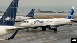 Máy bay của công ty Jet Blue. (Ảnh tư liệu)