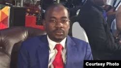 UMnu. Nelson Chamisa, umkhokheli webandla leMDC.