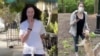 The woman who questioned James "Jaime" Juanillo in his own neighborhood (left) and the woman known as "Central Park Karen" (right).