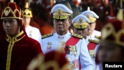 Thailand's Prime Minister Prayuth Chan-ocha attends the coronation procession for Thailand's newly crowned King Maha Vajiralongkorn in Bangkok, Thailand, May 5, 2019. 