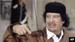 Le leader libyen Mouammar Kadhafi