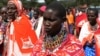 Femmes maasaï lors d'une discussion sur les MGF, à Enkorika au Kenya, 12 juin 2014. 