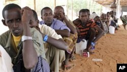 Des réfugiés nouvellement arrivés dans le camp de Dadaab, près de la frontière entre la Somalie et le Kenya