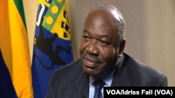 Ali Bongo Ondimba en visite à Washington, District de Columbia, États-Unis, le 31 mars 2016 (VOA/Idriss Fall)