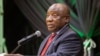 Le président sud-africain Cyril Ramaphosa au Cap, le 6 mai 2021.
