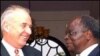 Commonwealth Secretary General Don McKinnon with Kenyan President Mwai Kibaki