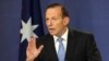 FILE - Australia's Prime Minister Tony Abbott speaks during a press conference in Sydney, Australia, July 19, 2014.