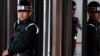 Military policemen provide security at the Army Club before Thailand's army chief begins meeting with groups and organisations with a central role in the crisis, in central Bangkok, May 21, 2014.