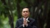Thailand's Prime Minister Prayuth Chan-ocha gestures while speaking to media members at the Government House in Bangkok, June 6, 2019.