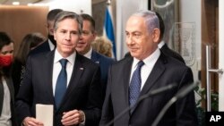 Minstrii dhimmi alaa Yunaaytid Isteetis U.S. Secretary of State Antony Blinken Muummicha Ministeeraa Israa’el Benjamin Natanyaahuu waliin 