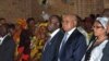Etienne Tshisekedi et Eugene Diomi Ndongala à Notre Dame de Kinshasa le 22 juin 2012. 