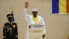 Idriss Deby Itno, lors de son investiture, le 8 août 2016. (VOA/André Kodmadjingar)
