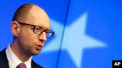 乌克兰临时政府总理谴责克里米亚加入俄罗斯的全民公决