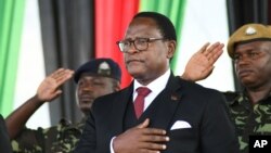 Rais wa Malawi, Lazarus Chakwera, Lilongwe, Malawi, June 28, 2020. 