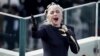 Lady Gaga chante l'hymne national américain lors de l'investiture de Joe Biden à Washington, mercredi 20 janvier 2021.