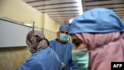 Service de néphrologie de l'hôpital universitaire de Batna, à 435 km à l'est d'Alger, le 26 juillet 2017. AFP PHOTO / RYAD KRAMDI