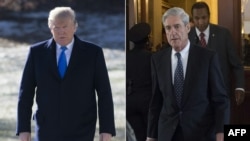 Donald Trump et Robert Mueller. 