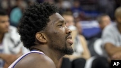 Joël Embiid, Philadelphie, le 15 octobre 2016.
