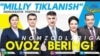 "Milliy tiklanish" partiyasining saylov uchun chiqargan reklama varaqalaridan biri