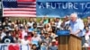 Democratic presidential candidate Sen. Bernie Sanders, I-Vt., speaks at a rally on Sunday, May 22, 2016.
