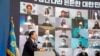South Korean President Moon Jae-in holds an online New Year news conference in Seoul